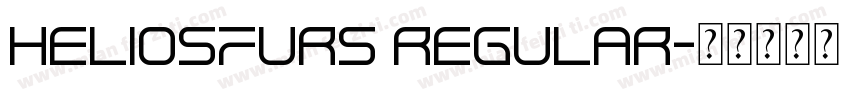 HeliosFurs Regular字体转换